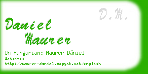 daniel maurer business card